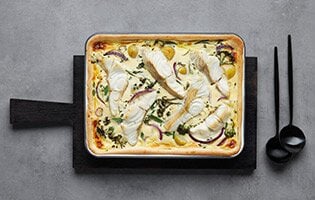 Norwegian saithe tart
