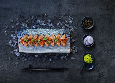 Sashimi with Norwegian Salmon