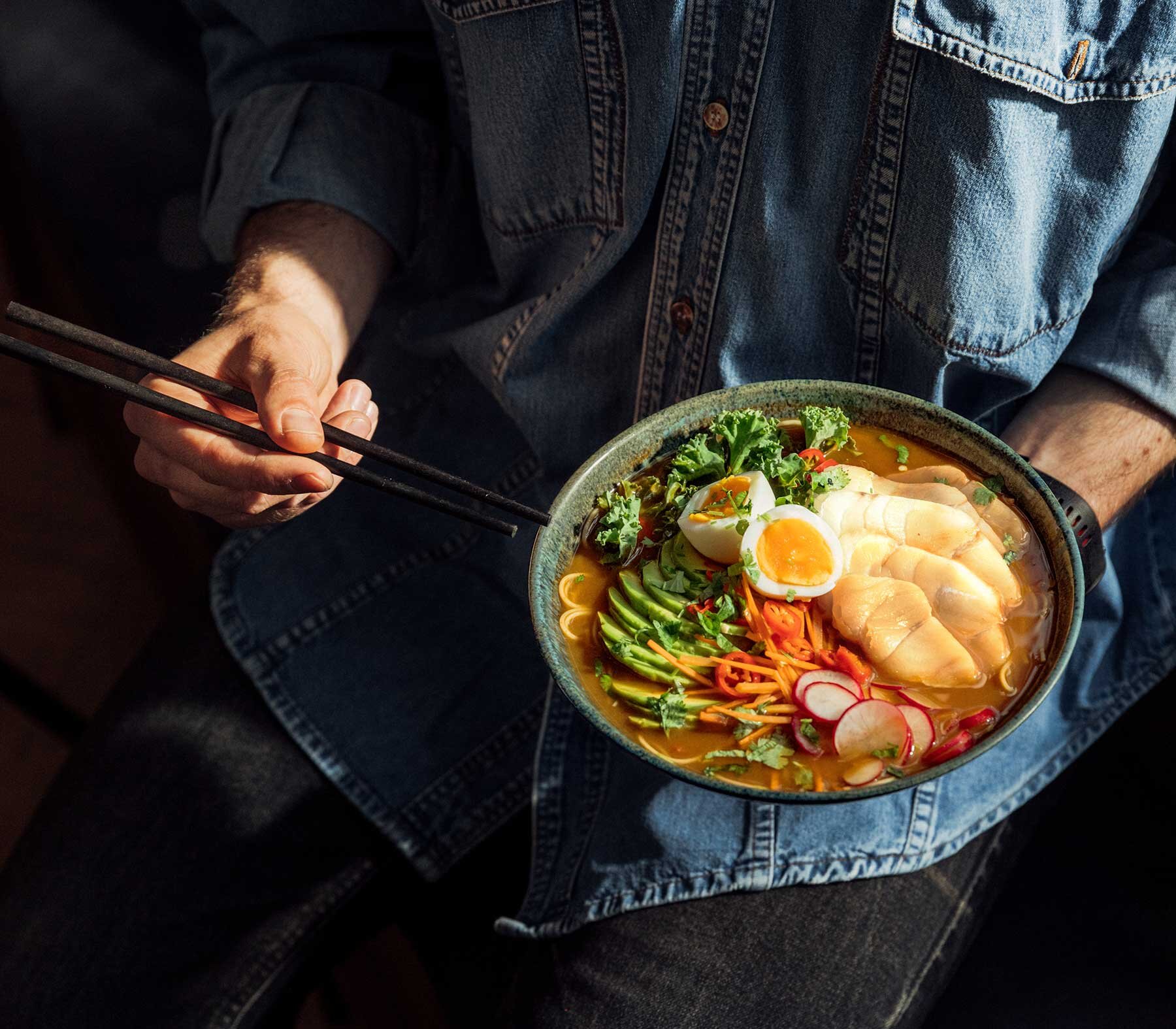 Norwegian cod ramen