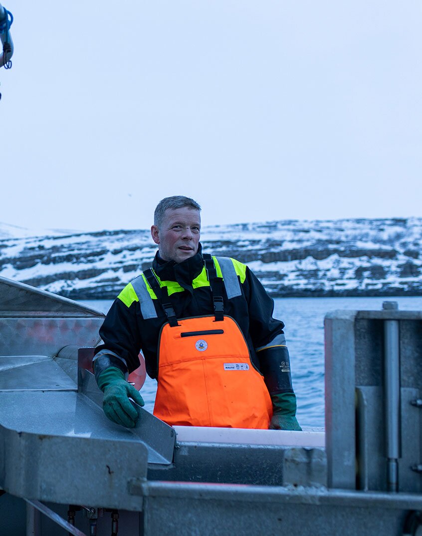Fisherman on a boat