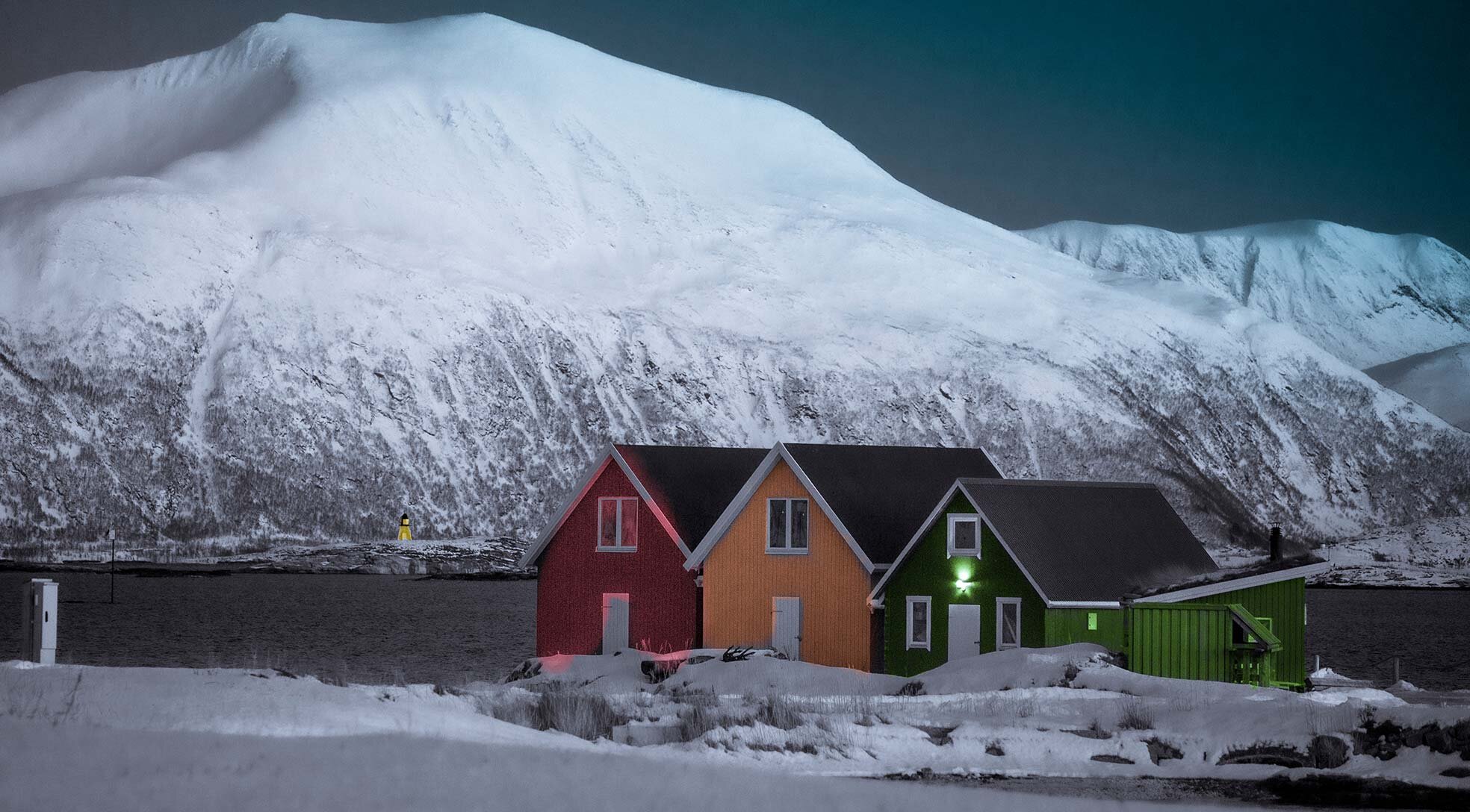 Fishing huts
